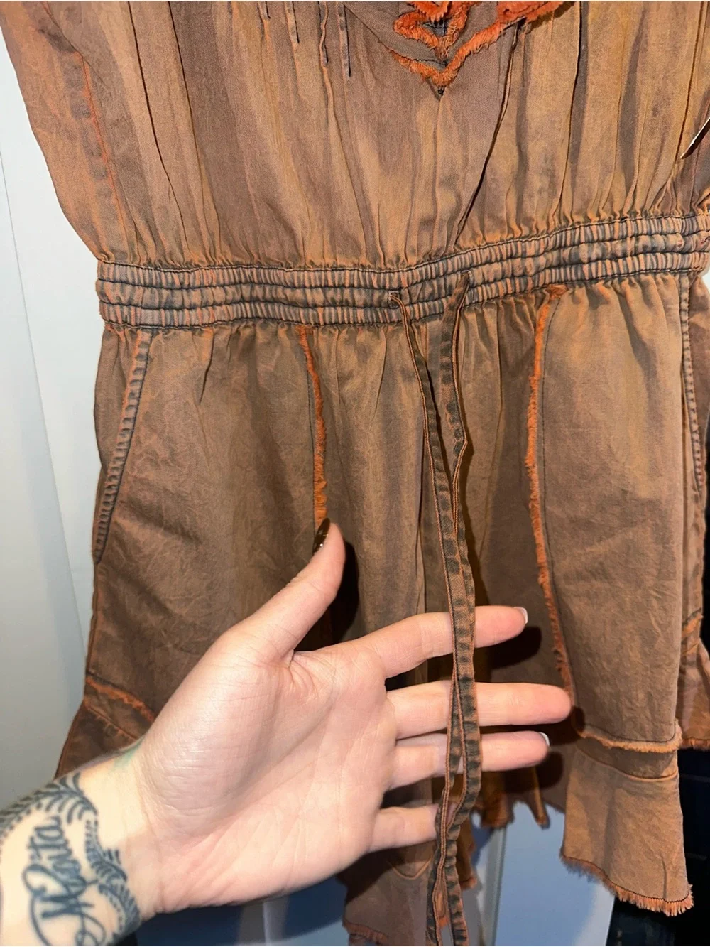 FREE PEOPLE Fp One Naya Chambray Romper $128 MSRP